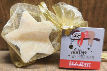 Schafmilchseife Faultier "chillige Weihnachten"