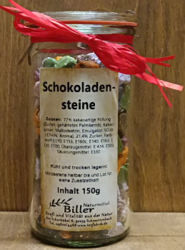 Schokoladensteine im Glas, 240g