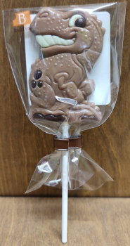 T-Rex Lolly aus Milchschokolade