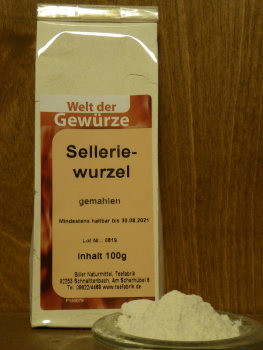 Selleriewurzel gemahlen