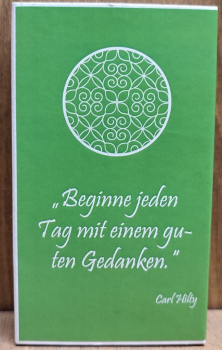 Zündhölzer "Beginne jeden Tag mit einem guten Gedanken"