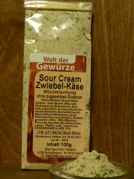 Sour Cream Zwiebel Käse