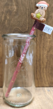 Stift Teddy "Liebe Weihnachtsgrüße"