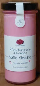Verrücktes Huhn & Freunde "Süße Kirsche" (Kirsch Sahne Likör), 150ml