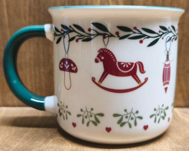 Tasse Girlande mit Schaukelpferd