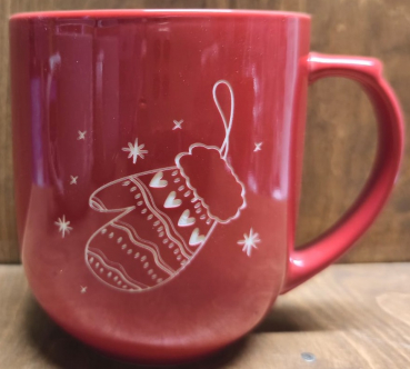 Tasse "Handschuh" rot