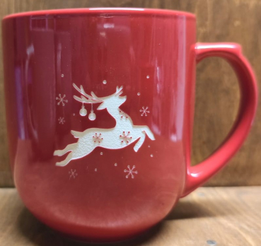 Tasse "Hirsch" rot