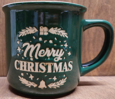 Tasse "Merry Christmas", grün