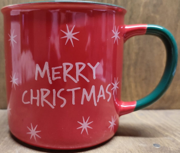 Tasse "Merry Christmas", rot grün
