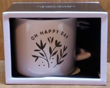 Tasse "Oh happy day", rosa