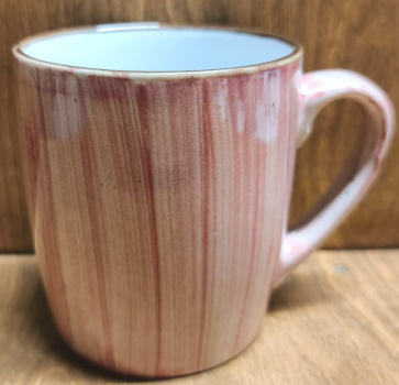 Tasse rot "Pinselstrich"