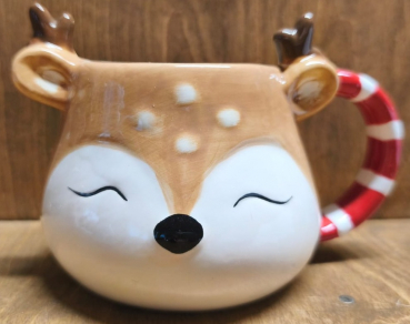 Tasse Reh, Zuckerstangenhenkel