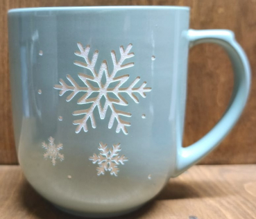 Tasse "Schneeflocke" grün