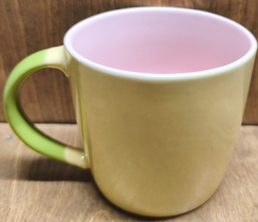 Tasse gelb / rosa