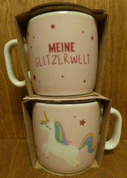 Kinderbecher Einhorn "Meine Glitzerwelt"