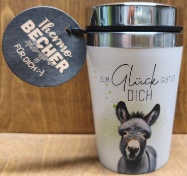 To Go Becher Esel "Zum Glück gibt es dich"