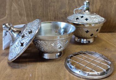 Weihrauchgefäß, silber