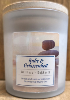 Wellness Duftkerze "Ruhe und Gelassenheit"