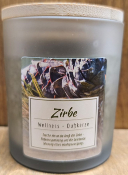 Wellness Duftkerze "Zirbe"