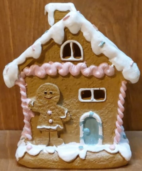 Lebkuchenhaus mit LED klassisch