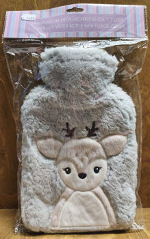 Wärmflasche Reh, grau - braun
