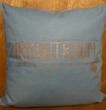 Kissen "Zirbentraum" petrol