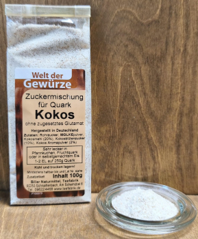Zuckermischung für Quark Kokos