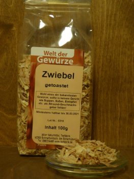 Zwiebel getoastet