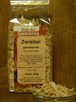 Zwiebel getrocknet, gekippelt