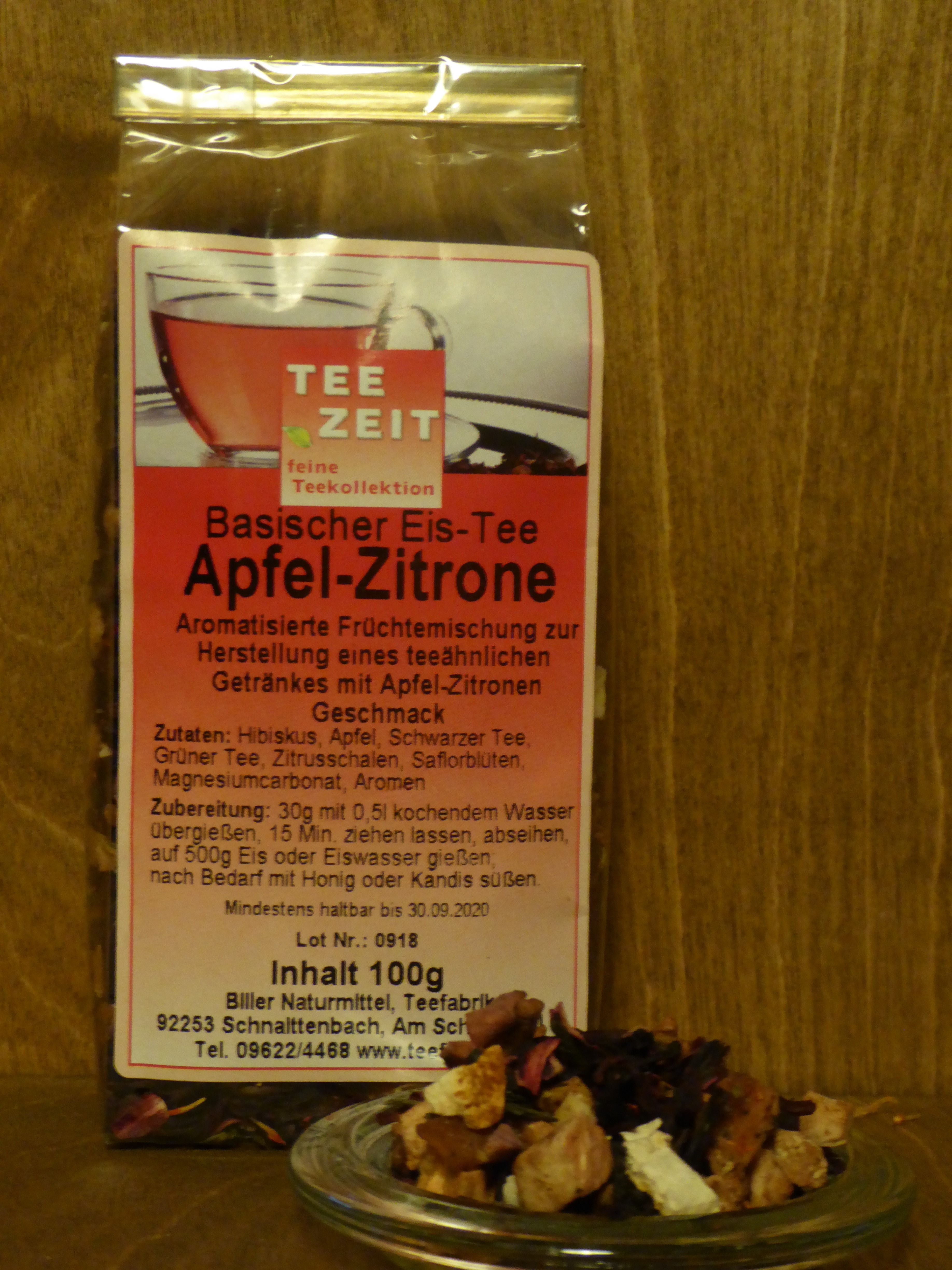 Basischer Eistee Apfel-Zitrone - Biller Naturmittel