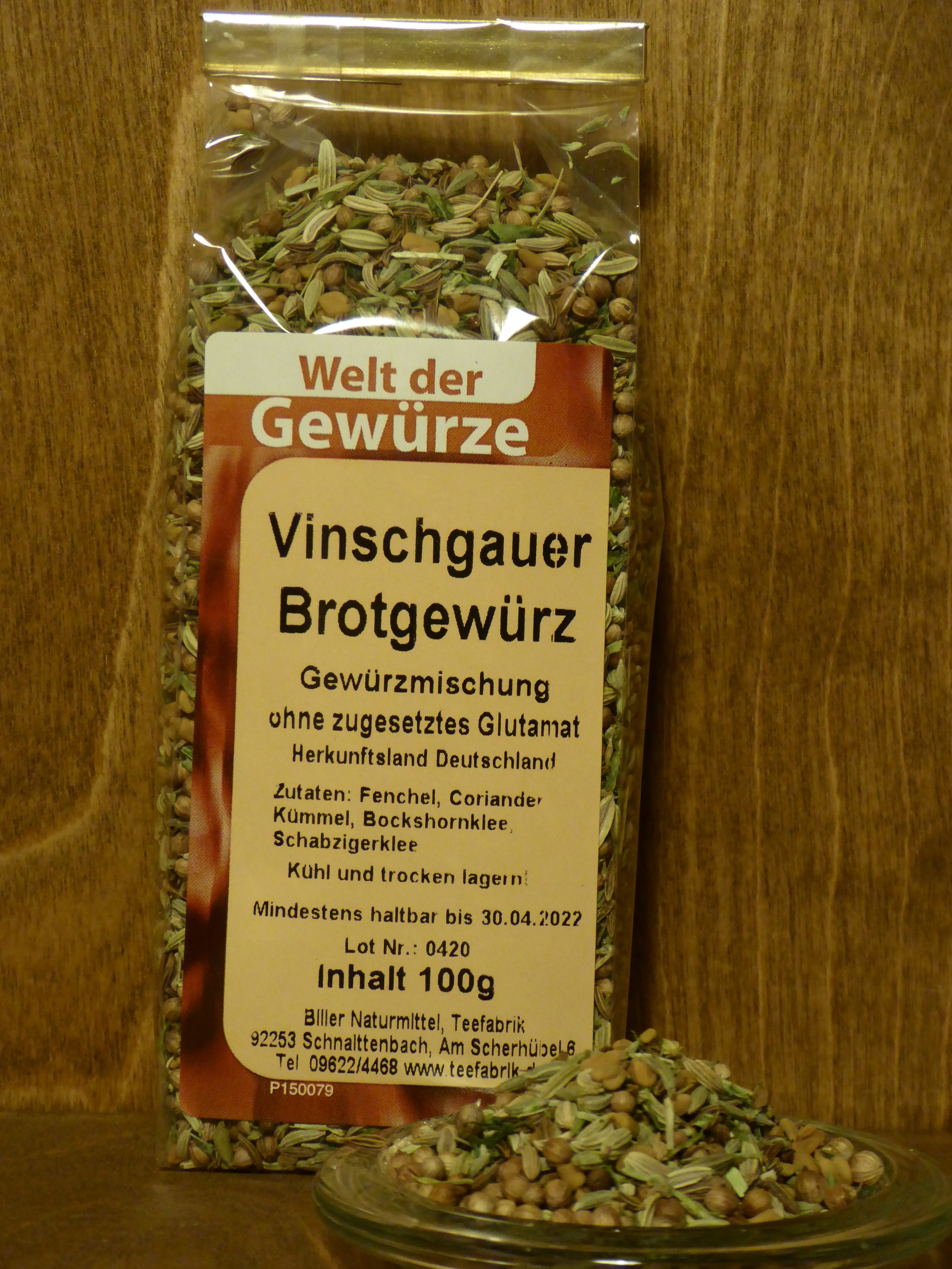 Vinschgauer Brotgewürz - Biller Naturmittel