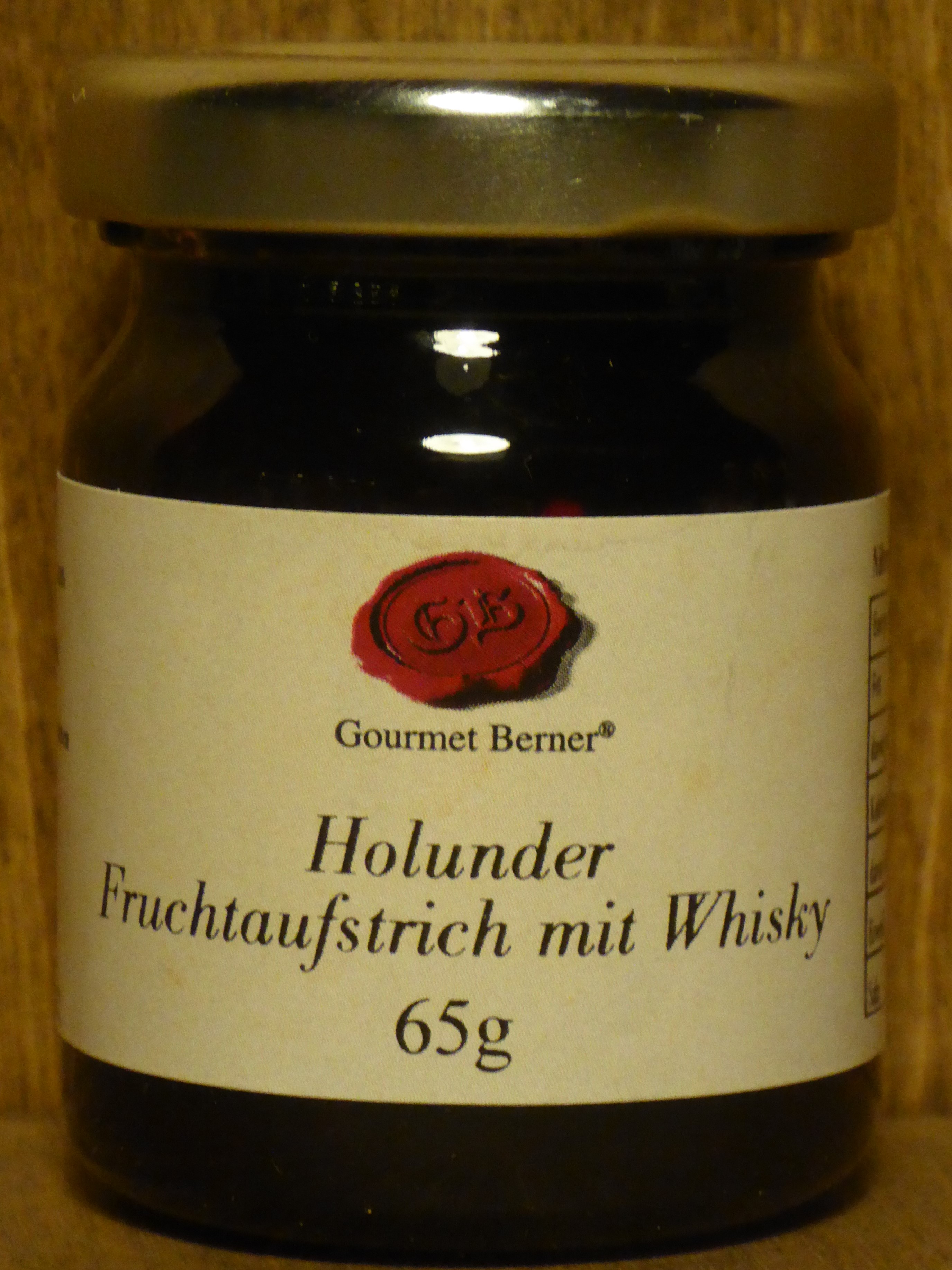 Holunder Fruchtaufstrich mit Whisky, 65g - Biller Naturmittel