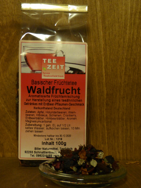 Aromatisierter basischer Früchtetee Waldfrucht