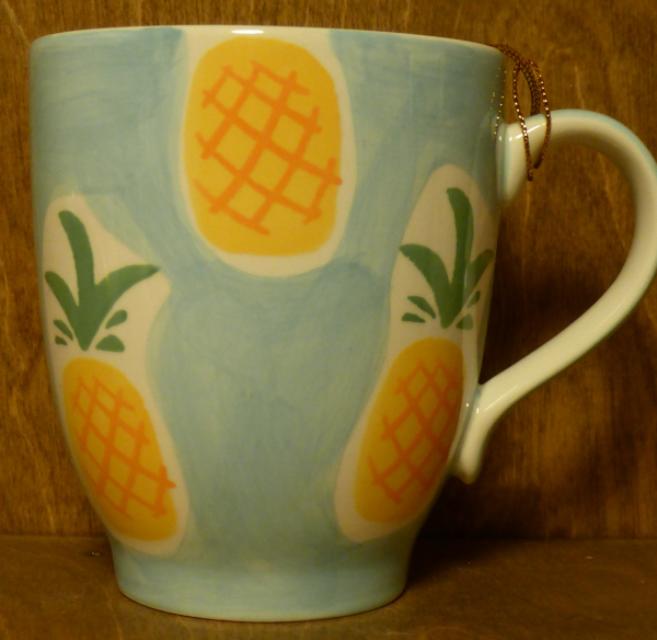 Tasse Ananas blau