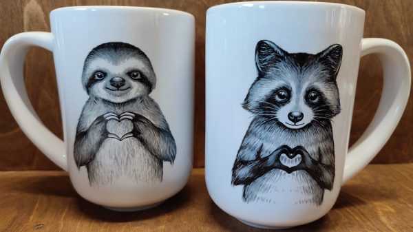 Tasse "Faultier & Waschbär"
