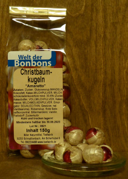 Bonbon Christbaumkugeln "Amaretto", 150g
