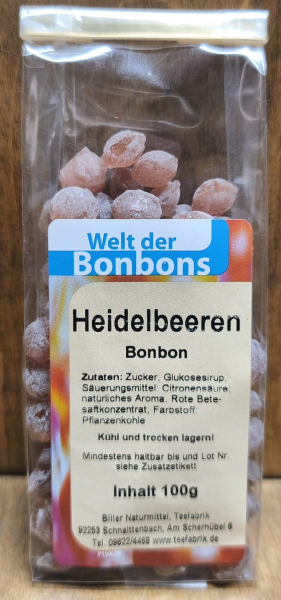 Bonbon Heidelbeere, 100g