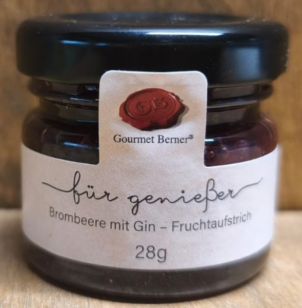 Brombeere mit Gin Fruchtaufstrich "für Genießer", 28g