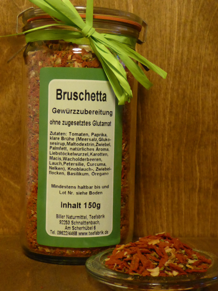 Bruschettagewürz im Glas, 150g