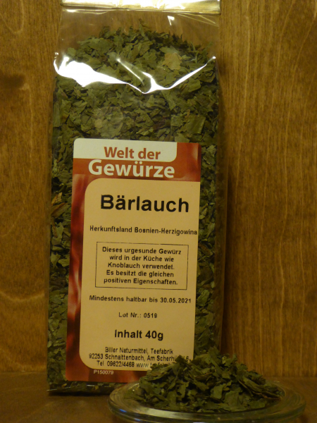 Bärlauch geschnitten
