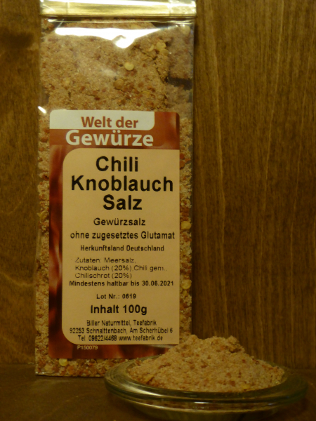 Chili Knoblauch Salz fein