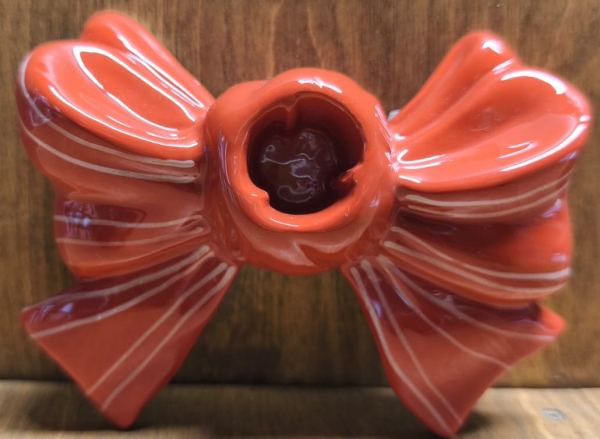 Kerzenhalter Schleife, rot