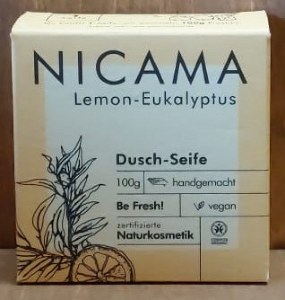 NICAMA Duschseife Lemon Eukalyptus, 100g