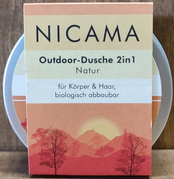 NICAMA Outdoor - Dusche 2 in 1 "Natur", 60g