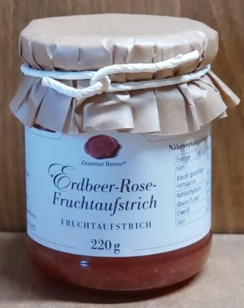Erdbeer Rose Fruchtaufstrich, 220g
