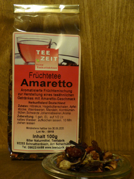 Aromatisierter Früchtetee Amaretto