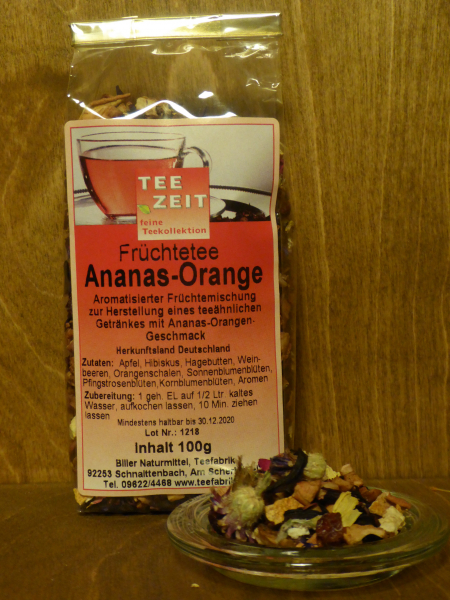 Aromatisierter Früchtetee Ananas Orange