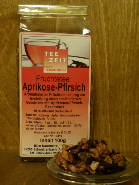 Früchtetee Aprikose Pfirsich