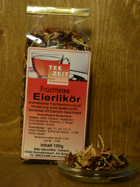 Aromatisierter Früchtetee Eierlikör