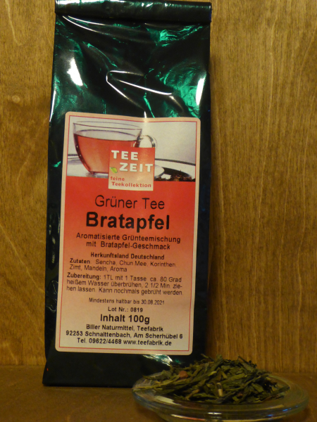 Aromatisierter Grüntee Bratapfel